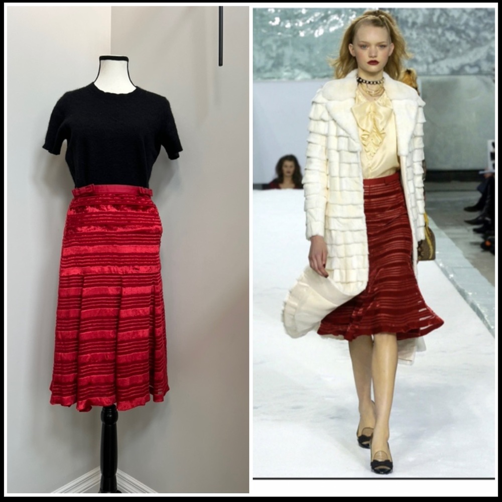 Vintage Louis Vuitton By Marc Jacobs Skirt Runway F/W 2004 Size XSMALL